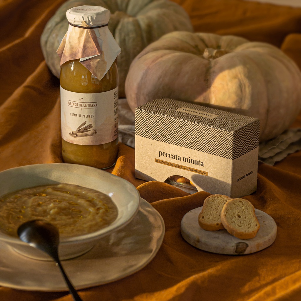 Estuche Biscotes de Cebolla Caramelizada 50 g PECCATA MINUTA