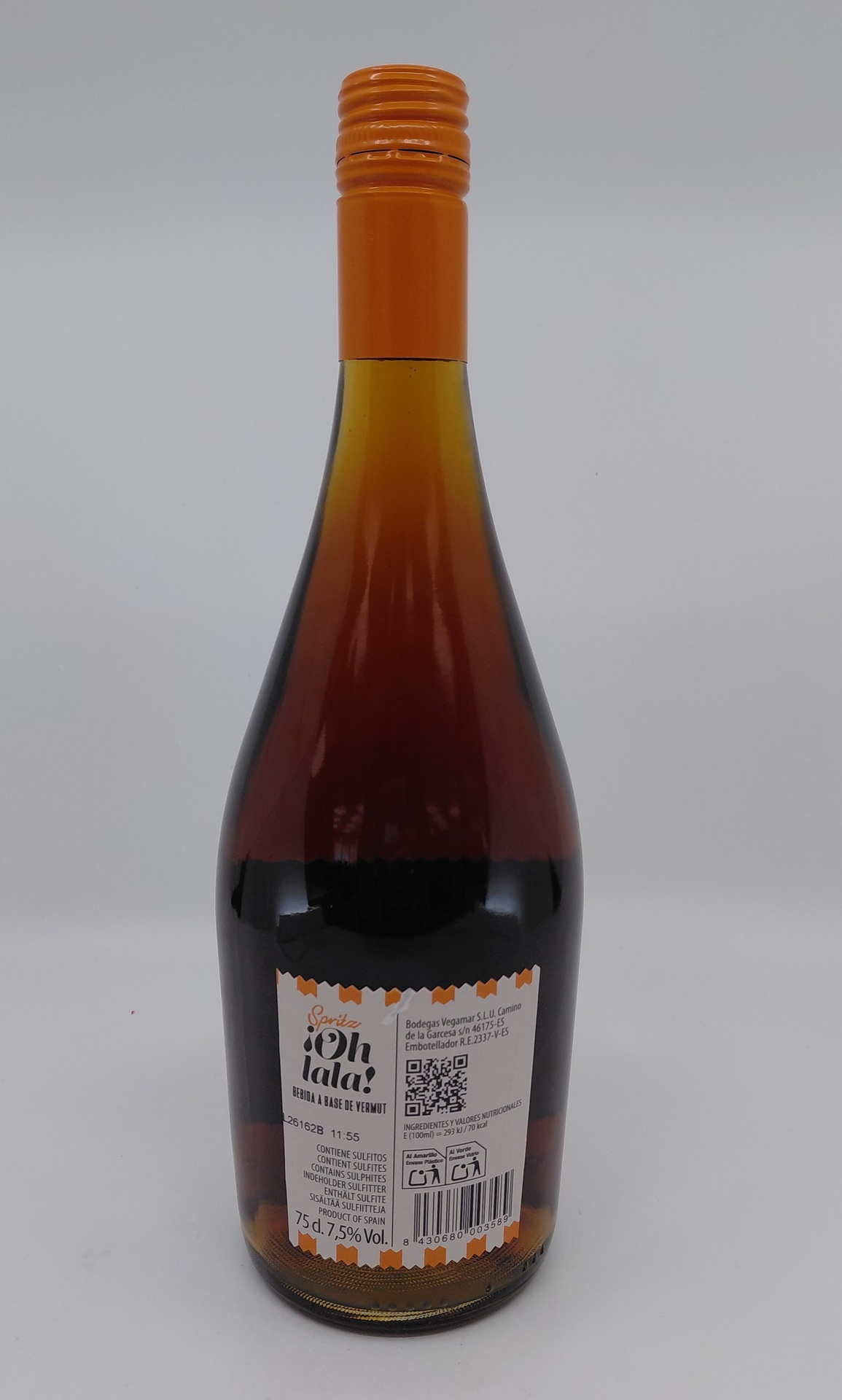 ¡Oh lala! SPRITZ Elaboración de Vermut con Burbuja 75 cl