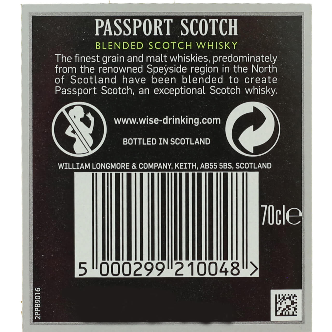 Whisky Escocés PASSPORT 50 cl