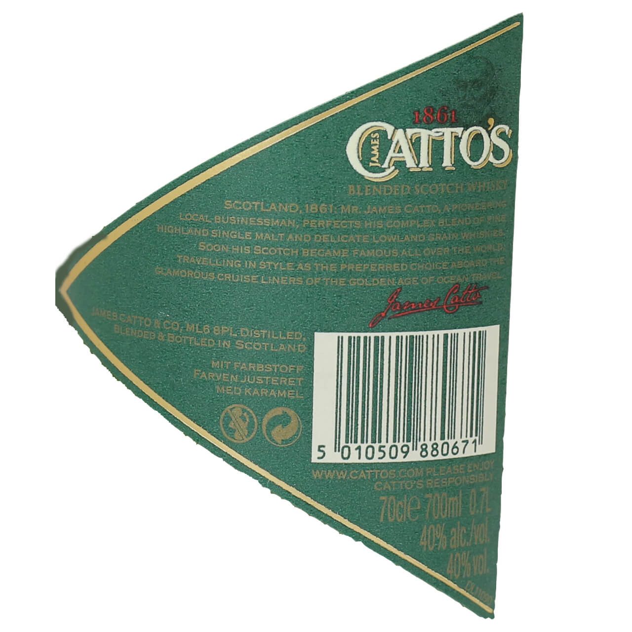 Whisky CATTO'S Reserva 12 Años 70 cl Blended Scotch
