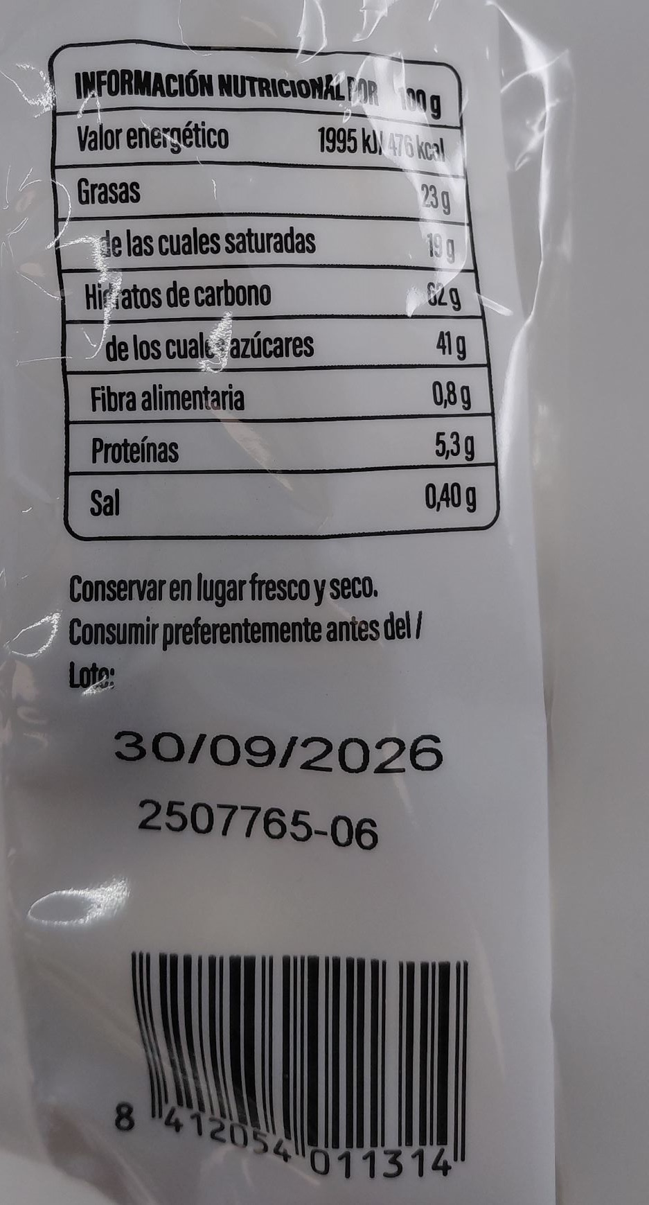 Bolsa Surtido 3 Chocolates CHOCO CRUNCH 60 g de PRUNITA
