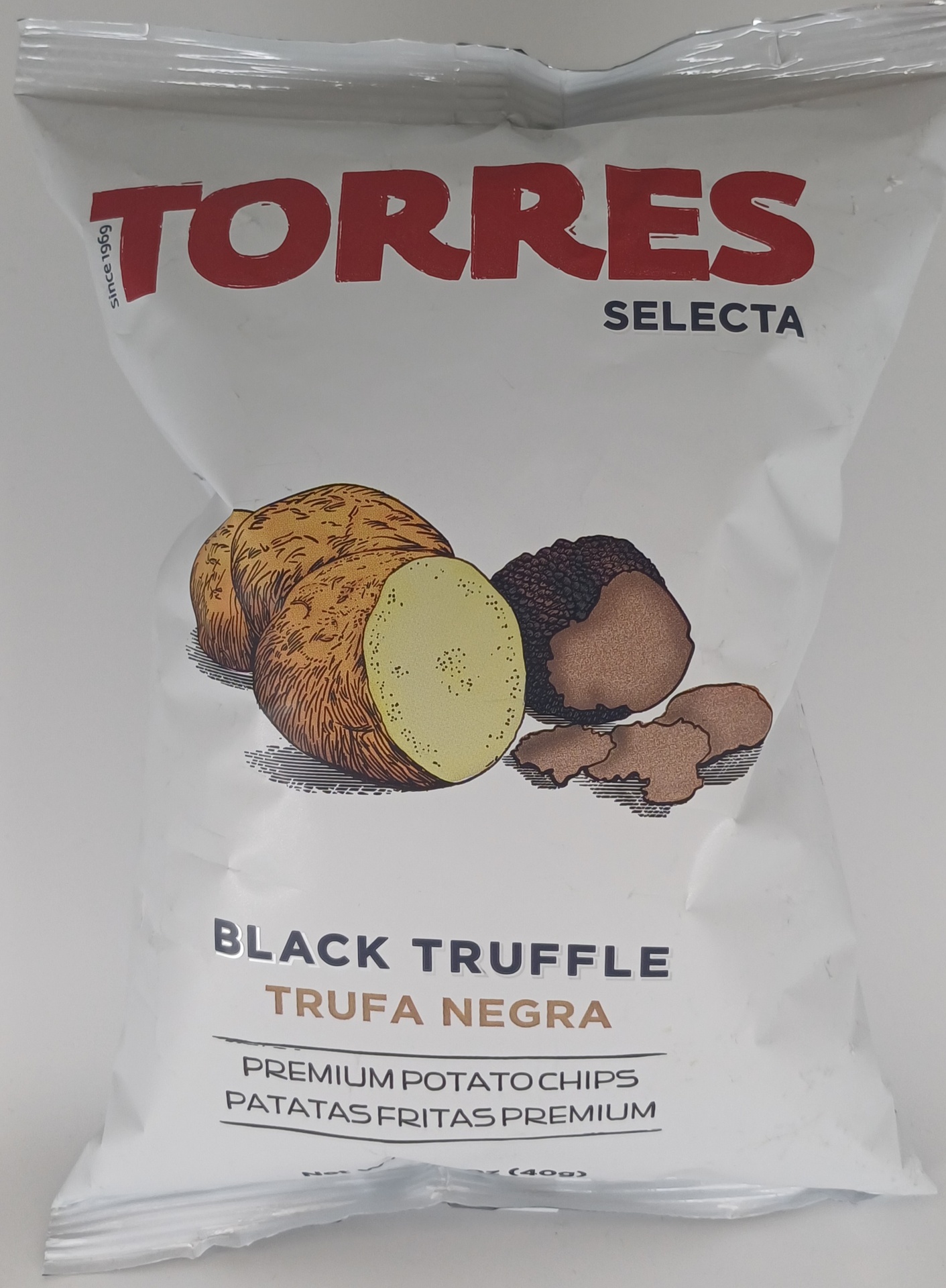 Bolsa Patatas Fritas Premium con Trufa Negra 40 g TORRES SELECTA