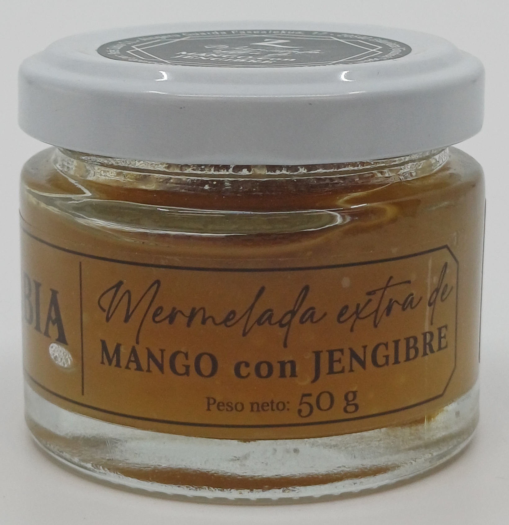 Tarro Mermelada Maridaje de Mango con Jengibre 50 g Neto ZUBIA