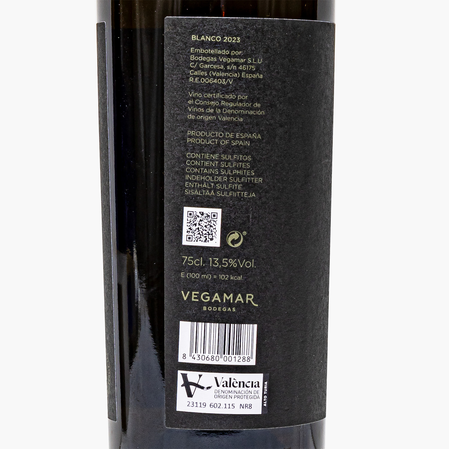 Vino Blanco VEGAMAR Personalizada