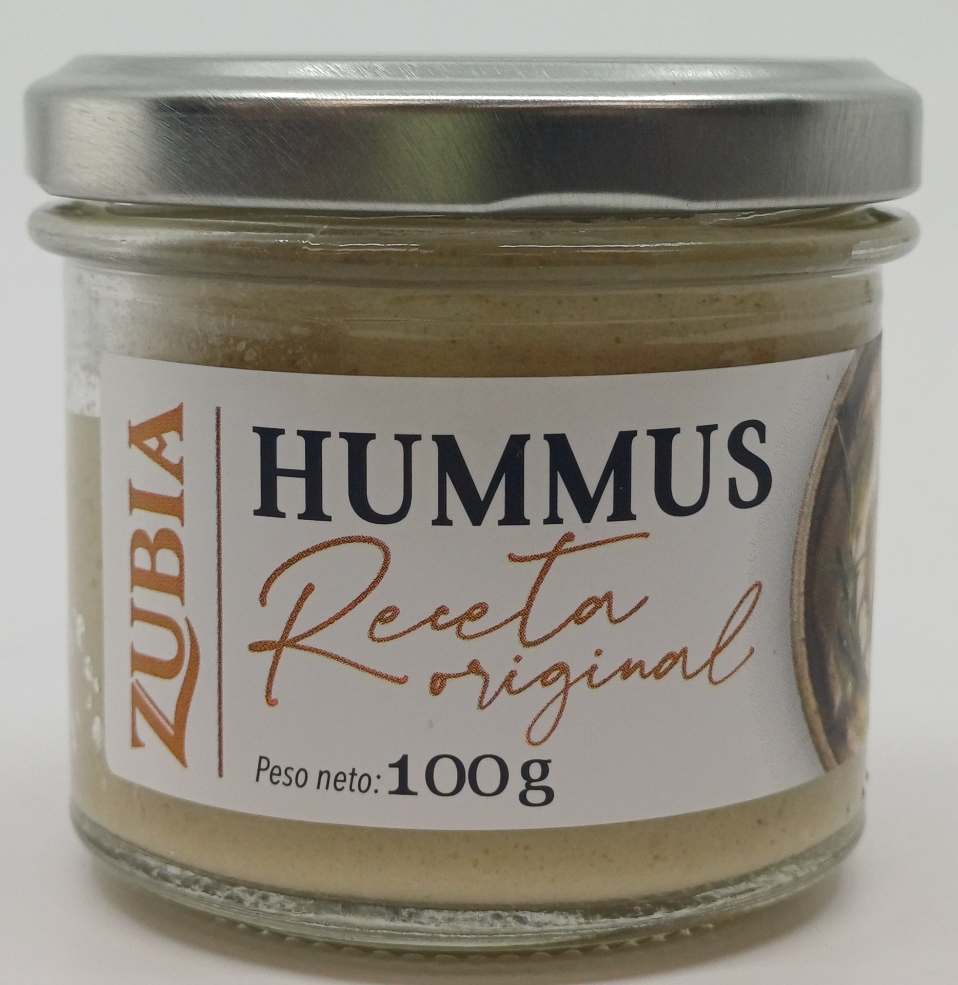 Tarro Hummus 100 % Natural Receta Original 100 g ZUBIA