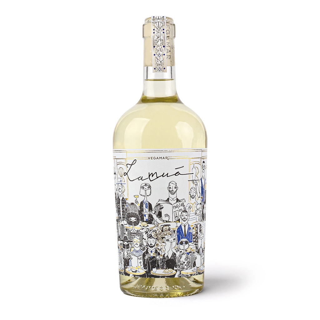 Botella Vino Blanco Sauvignon Blanc LAMUÀ de VEGAMAR