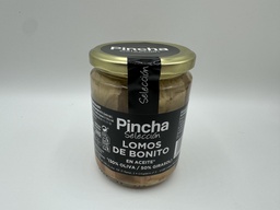 [8BAP4] Tarro Lomos de Bonito en Aceite (50% Oliva - 50% Girasol) 400 g Neto PINCHA SELECCIÓN de Conservas Baigorri