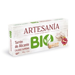 [6ABA1] Turrón Alicante BIO Calidad Suprema 150 g ARTESANÍA de E. Garrigós