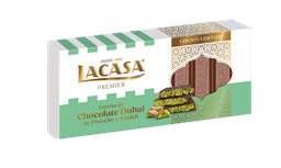 [6CDL2] Turrón de Chocolate estilo DUBAI de Pistacho y Kataifi 225 g LACASA
