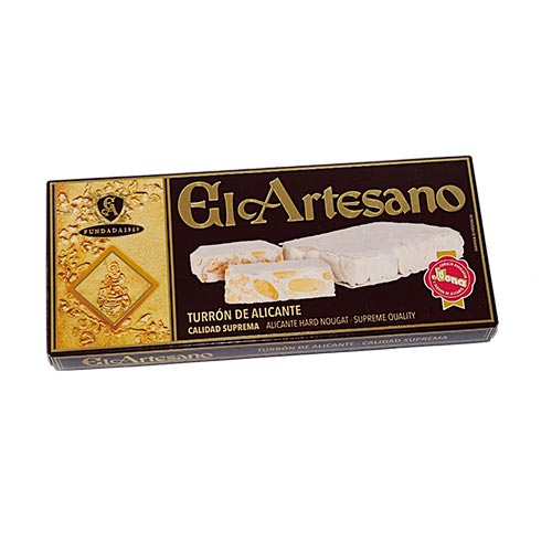 Turrón Alicante Calidad Suprema 200 g EL ARTESANO D.O. Jijona