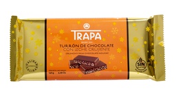 [6TCT15] Turrón Chocolate con Leche Crujiente 140 g TRAPA