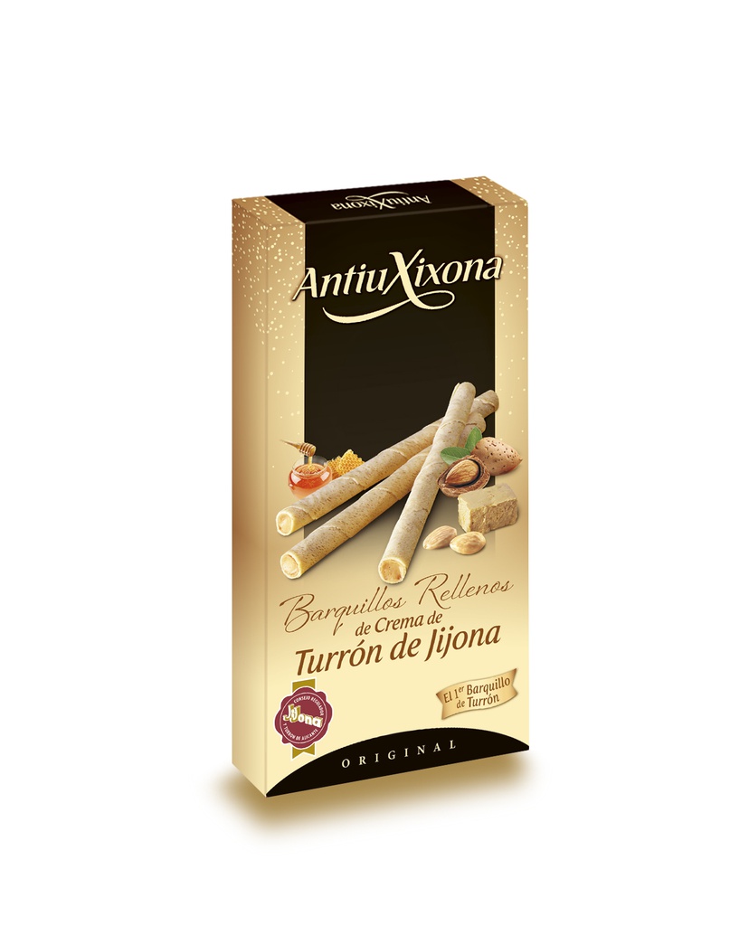 Barquillos Rellenos de Crema de Turrón de Jijona 75 g ANTIU XIXONA