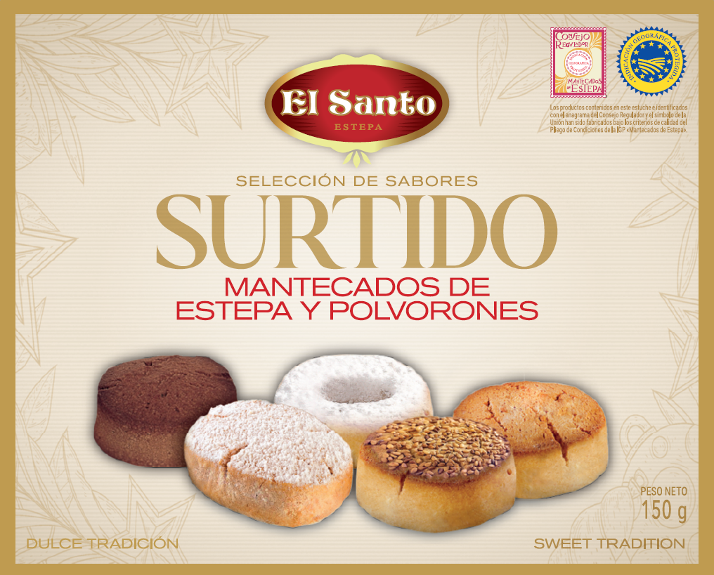 Surtido Mantecados y Polvorones 150 g EL SANTO (IGP Estepa)