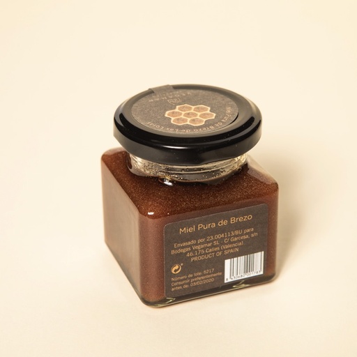 [8MVS1] Tarro Miel Pura de Brezo 100 % Natural 160 g Neto VEGAMAR