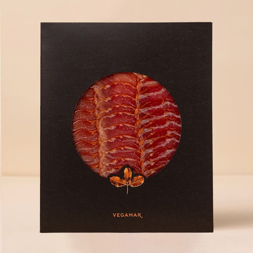 [9LIVS1] Lomo Loncheado 50 % Ibérico Cebo 100 g VEGAMAR Estuchado