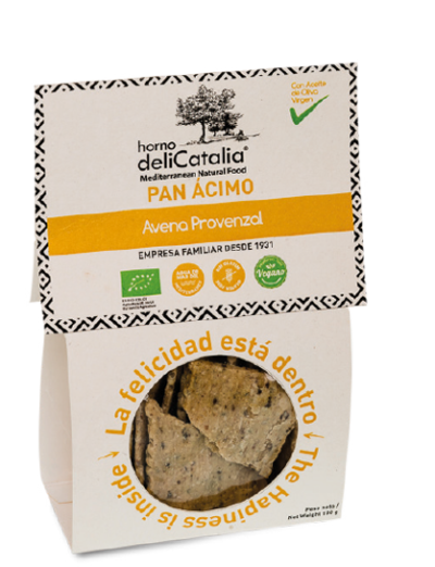 Bolsa Pan Ácimo Avena Provenzal Bio 100 g HORNO DELICATALIA