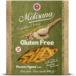 [0PM4] Penne Rigate Nº 20 Sin Gluten 400 g LA MOLISANA