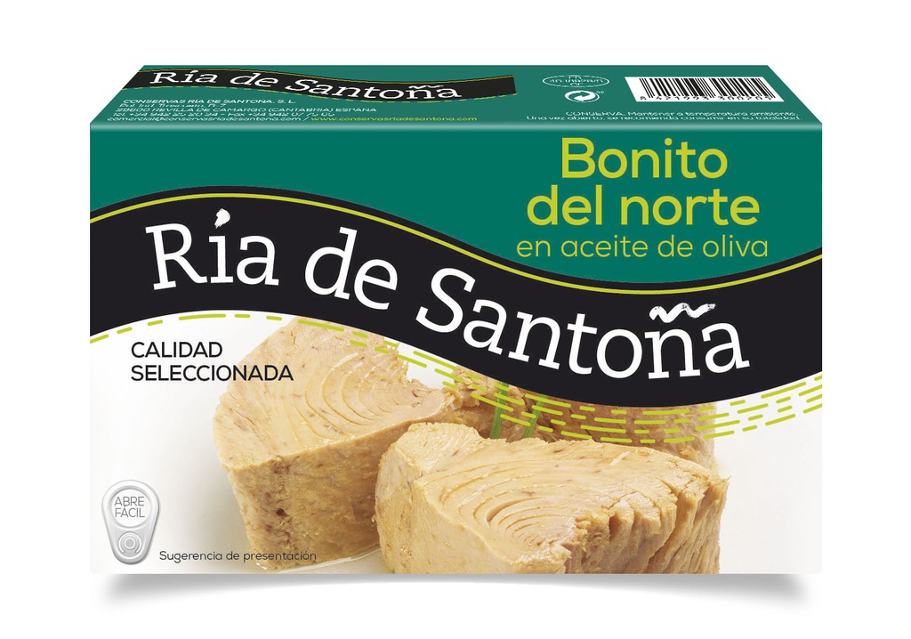 Lata Bonito del Norte en Aceite de Oliva OL-120 RÍA DE SANTOÑA