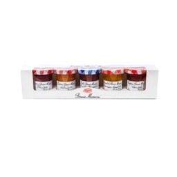 [8CBM5] Estuche Confituras, Gelée y Mermelada 5 variedades x 50 g Neto BONNE MAMAN